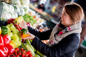 woman healthy eating