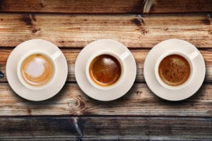 cups of coffee