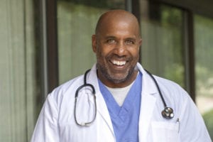 Smiling doctor