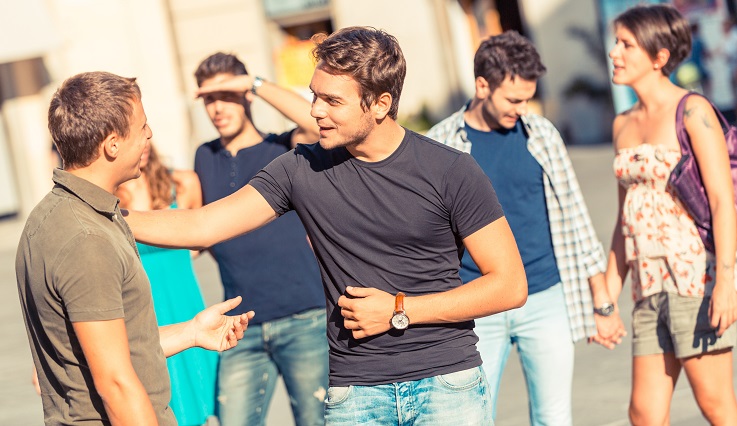 Friends Meeting in City Square