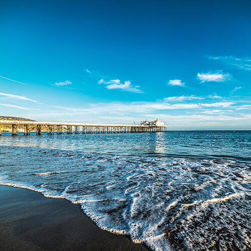 Malibu pier Pacific
