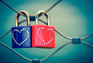 locks with hearts on them