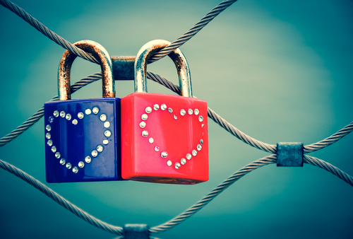 locks with hearts on them