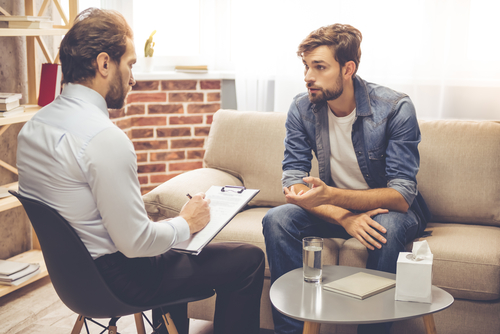 two men in Psychotherapy