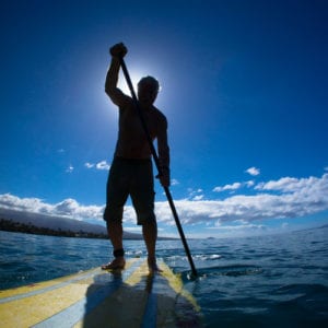 man on paddleboard