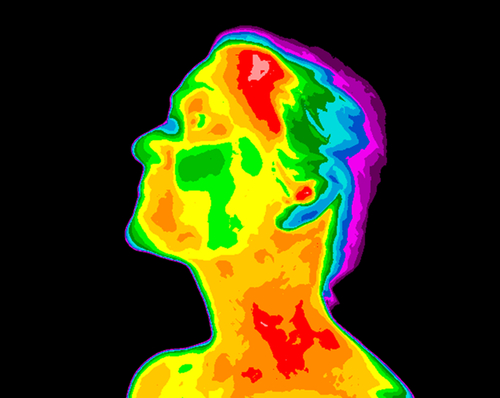 thermal heat image