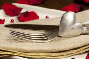 heart and silverware