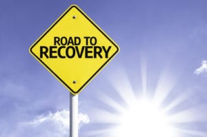 Road to Recovery sign