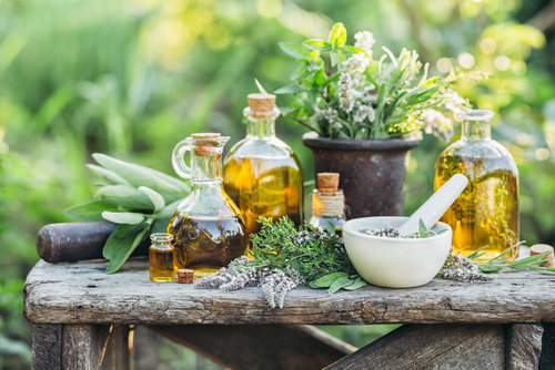 table of herbs