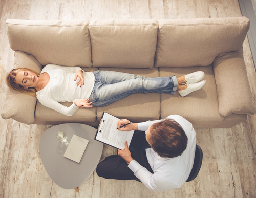 female therapy patient