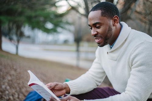 man reading