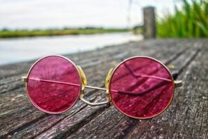 pink sunglasses